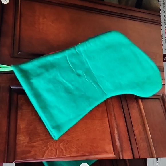 Santa and Rudolph Christmas stocking - Picture 3 of 5